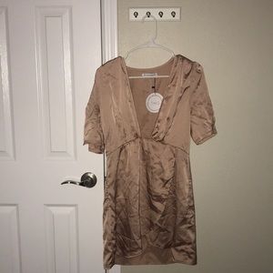 Silk rose cocktail dress